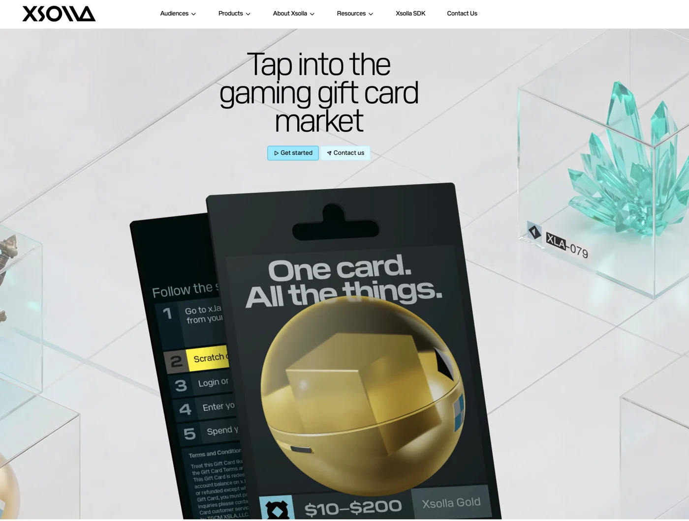 Xsolla for Retailers landing page: Tap into the gaming gift card market